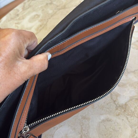 Coach Charles Leather Messenger Briefcase Laptop Bag Unisex - Picture 14 of 15